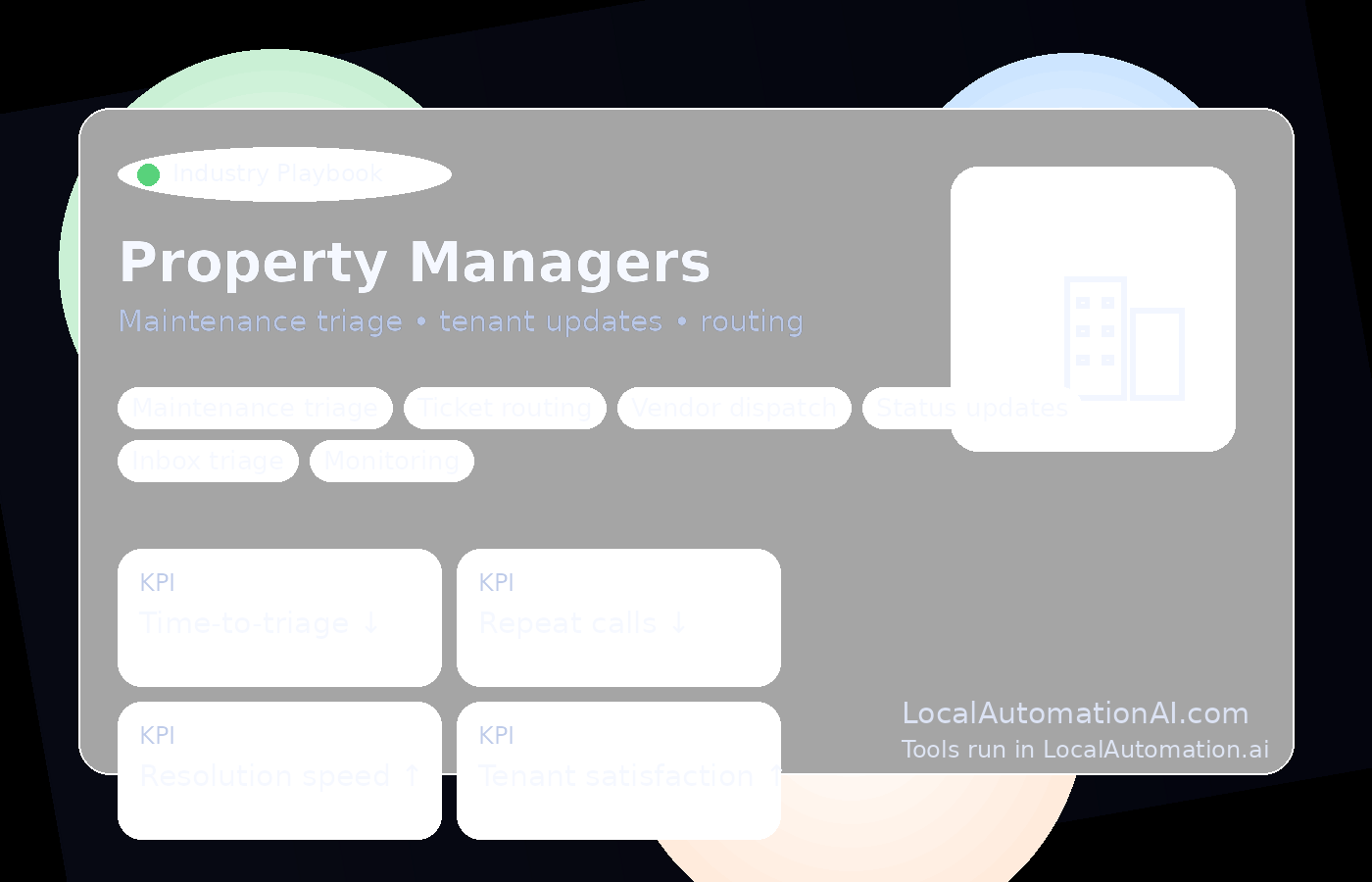 Property maintenance triage workflow